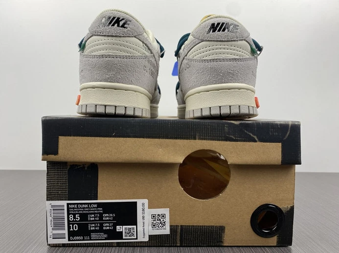WellDesigned Nike Dunk Low Off-White Lot 16 DJ0950-111 2361