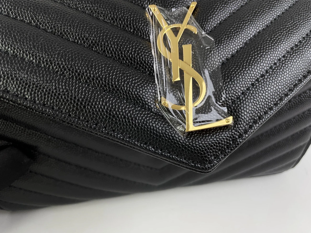 YSL LouLou Lichi Black leather bag (29 x 17 x 10cm) Comfortable 230