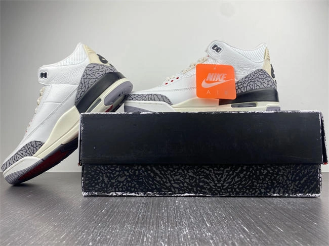 Rep ladies REP Cozy Air Jordan 3 White Cement Reimagined Shoes 2023  DN3707- 3798