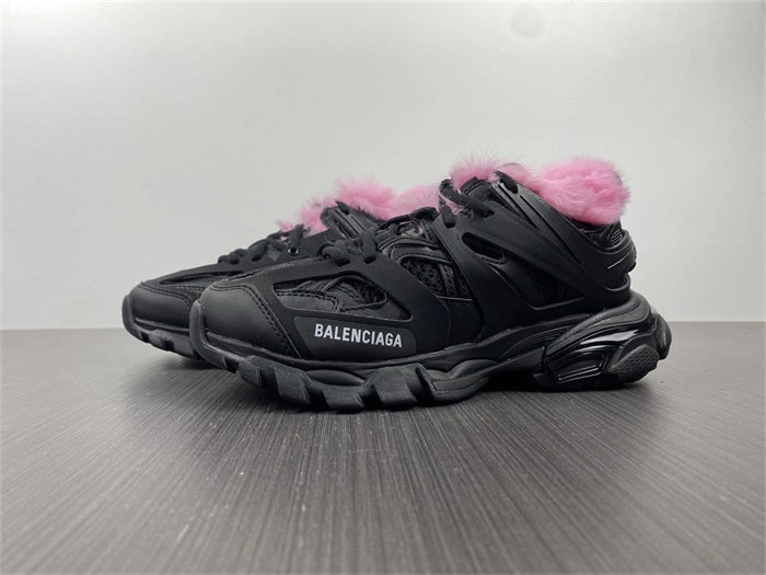 REP Modern BLCG Track Fake Fur Black Pink  668555 W3CQ6 4431