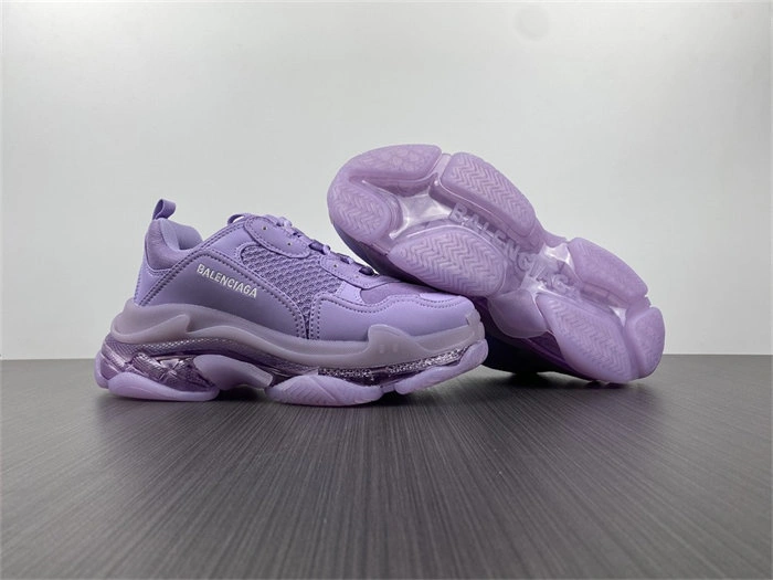 MaikeSneakers Classic BLCG Triple S Clear Sole Purple 544351 W2GA1 4423