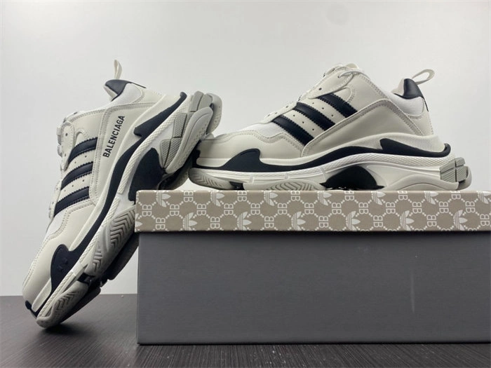 Affordable Affordable Versatile BLCG x adidas Triple S White Black 710021 W2ZB1 4454