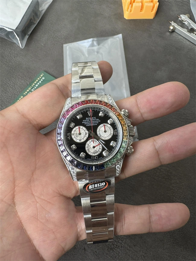 BT Rolex Rolex Daytona 4130 Rainbow Dimousan diamond Fashionable 5873