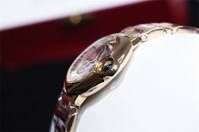 CARTIER 3K Blue balloon 28mm quartz TimelessDesign 5913