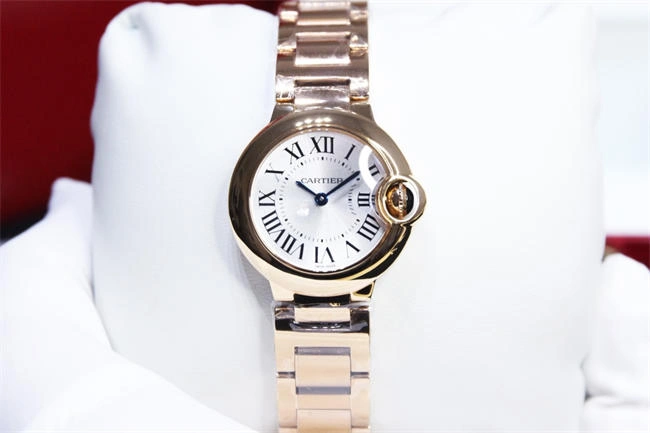 CARTIER 3K Blue balloon 28mm quartz TimelessDesign 5913