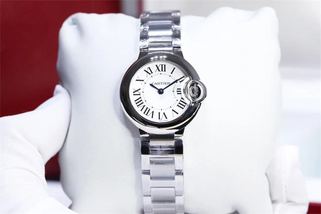 Bright CARTIER 3K Blue balloon 28mm quartz 5908