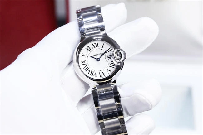 Cheap Bright CARTIER 3K Blue balloon 28mm quartz 5908