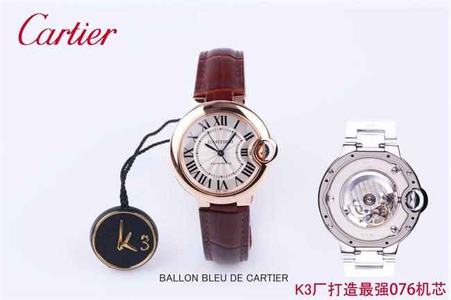 Hot CARTIER 3K Blue balloon 33mm NH076 Fashionable 5905
