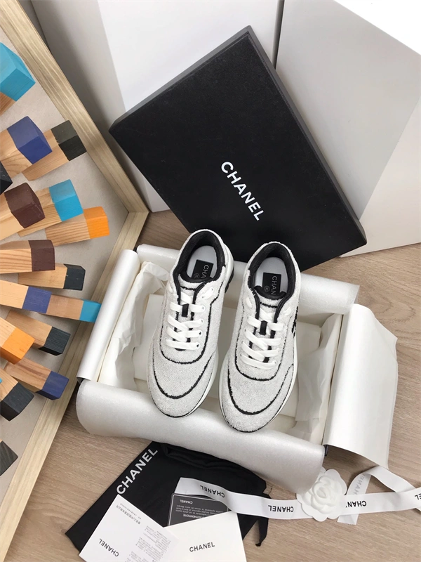 Tony Luxuries Fashionable Chanal Sneakers 2184