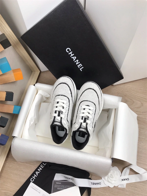 Tony Luxuries Fashionable Chanal Sneakers 2184