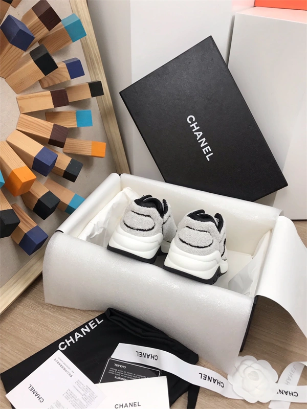 Tony Luxuries Fashionable Chanal Sneakers 2184