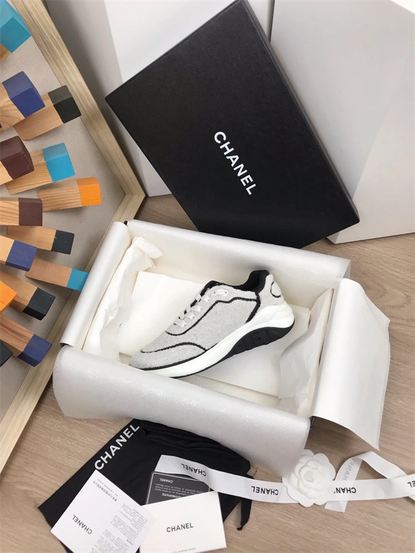 Tony Luxuries Fashionable Chanal Sneakers 2184