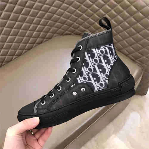 Rep Husky DR B23 OBLIQUE HIGH TOP SNEAKER BLACK Stretchable 1172