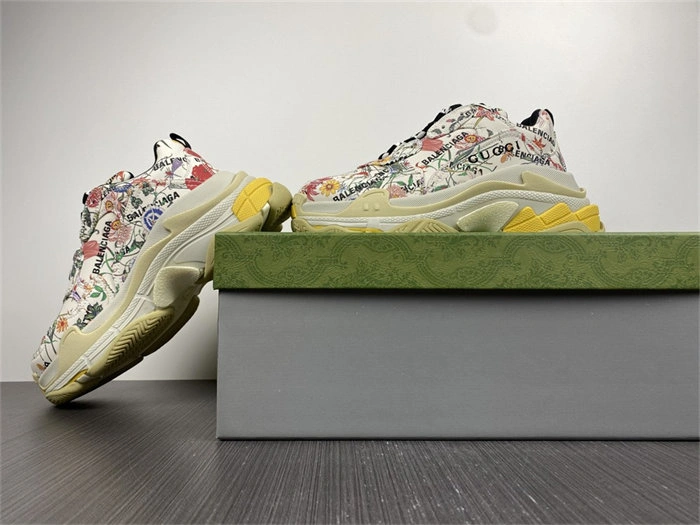 Cheap Gocci x BLCG The Hacker Project Triple S Flora Print 677195 UL110 Functional 4437
