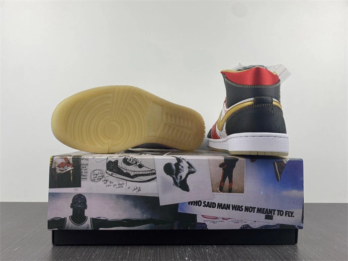 MaikeSneakers Jordan 1 Mid XQ White Black Sport Red DV0576- Refined 3694
