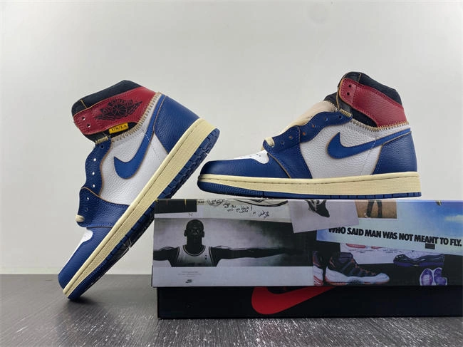 Cheap Husky Original Jordan 1 Retro High Union Los Angeles Storm Blue BV1300- 3585