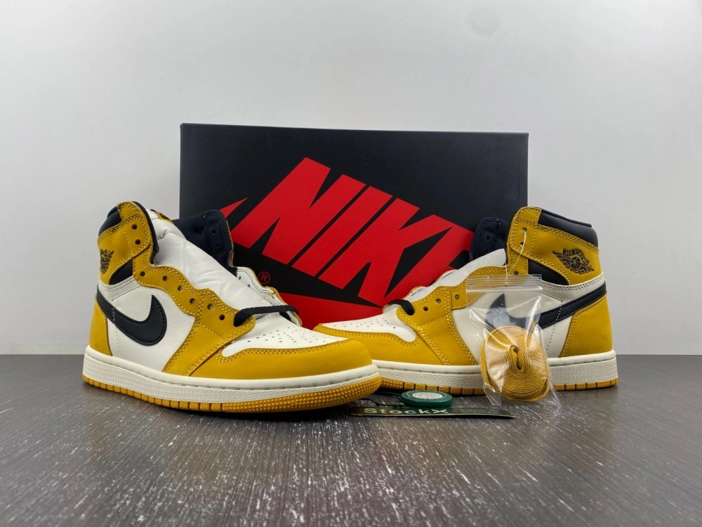 Reps TBK Jordan 1 Retro High Yellow Ochre  555088- Modern 3618