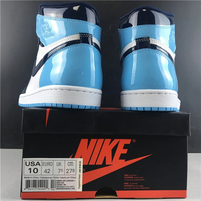 MaikeSneakers Unisex Jordan 1 Retro UNC Patent CD0461- 3764