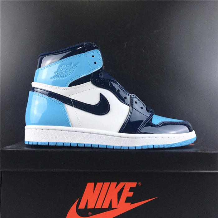 MaikeSneakers Unisex Jordan 1 Retro UNC Patent CD0461- 3764