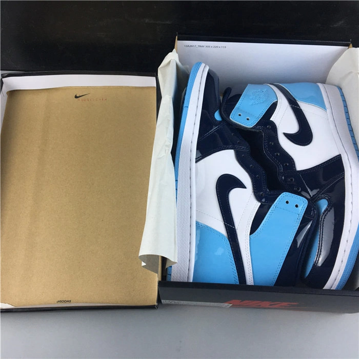 MaikeSneakers Unisex Jordan 1 Retro UNC Patent CD0461- 3764