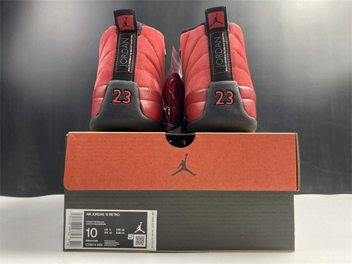 Brother Sam EyeCatching Jordan 12 Retro Reverse Flu Game CT8013- 4148