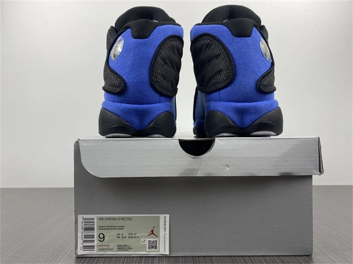 Cheap Jordan 13 Retro Black Hyper Royal 414571- QuickDry 4175