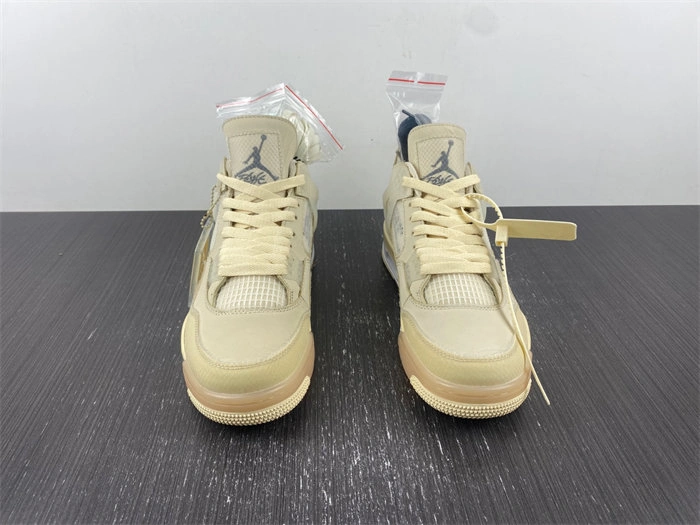 MaikeSneakers HighQuality Jordan 4 Retro Off-White Sail  CV9388- 3858