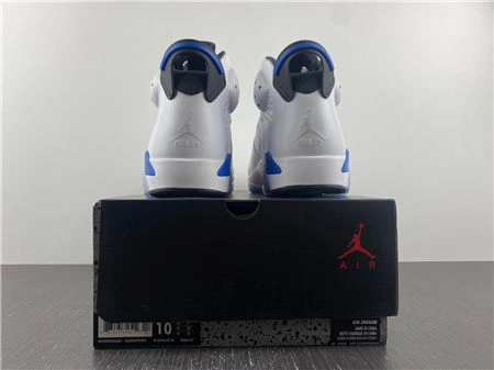 Vintage HOT Jordan 6 Retro Sport Blue  384664- Stylish 4028