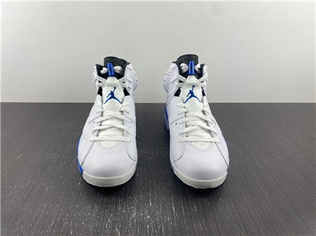 Vintage HOT Jordan 6 Retro Sport Blue  384664- Stylish 4028