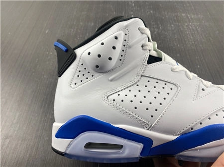 Vintage HOT Jordan 6 Retro Sport Blue  384664- Stylish 4028