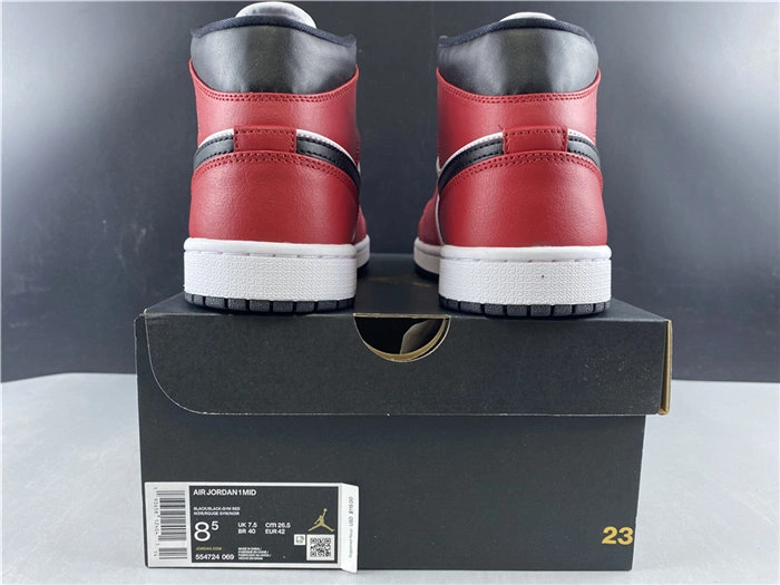 Affordable Palace Jordan1 Mid Chicago Toe 554724- Upgraded 3776