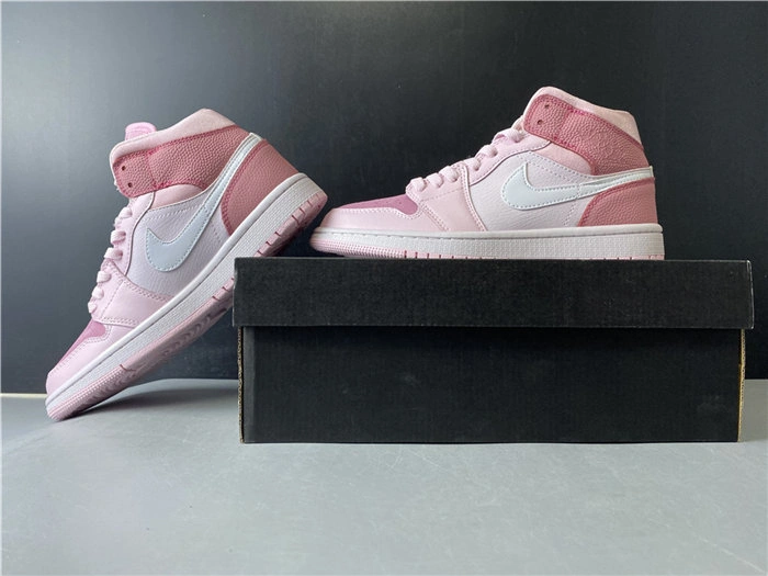 Cheap Snug Jordan1 Mid Digital Pink CW5379- 3756
