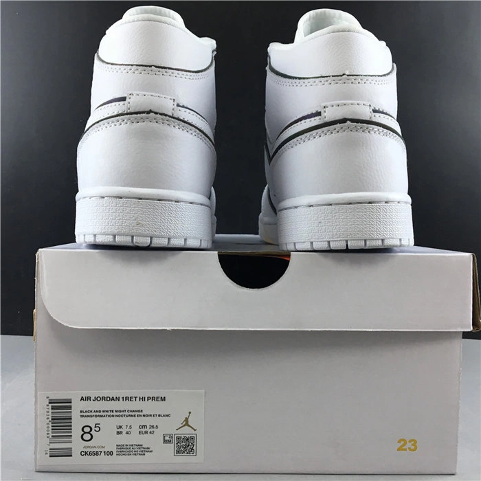 Affordable Hot Jordan1 Mid Iridescent Reflective White CK6587- QuickDry 3763