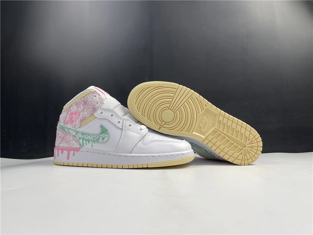 MaikeSneakers Jordan1 Mid Paint Drip DD1666- Youthful 3729