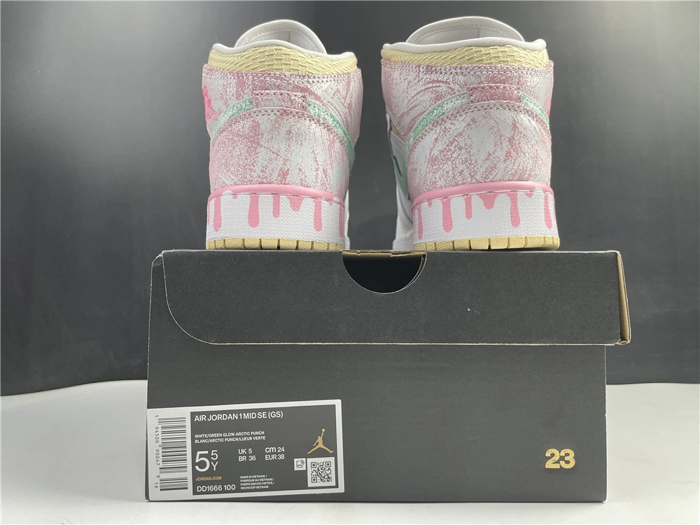 MaikeSneakers Jordan1 Mid Paint Drip DD1666- Youthful 3729