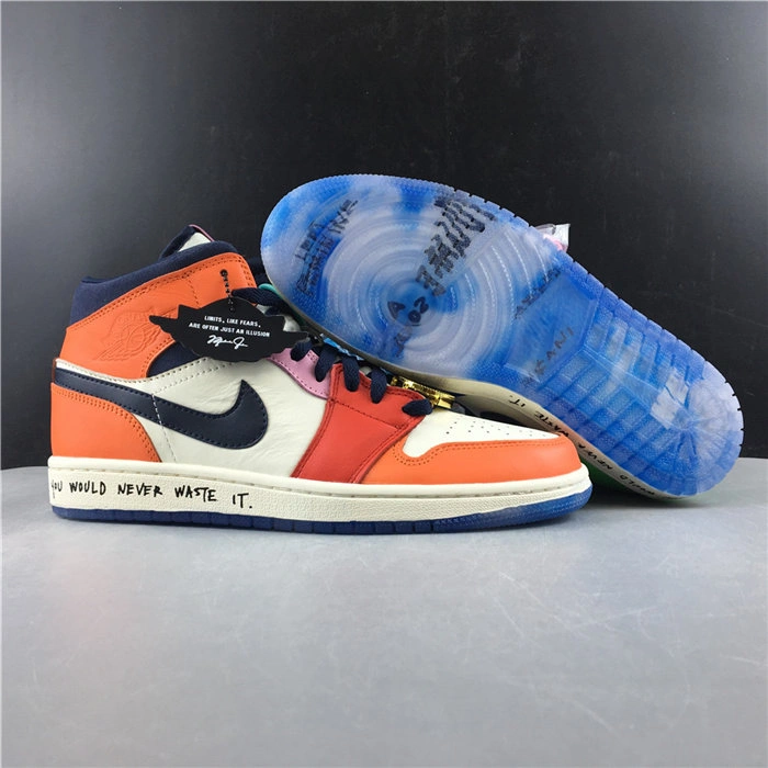 MaikeSneakers Elegant Jordan1 Mid SE Fearless Melody Ehsani CQ7629- 3762