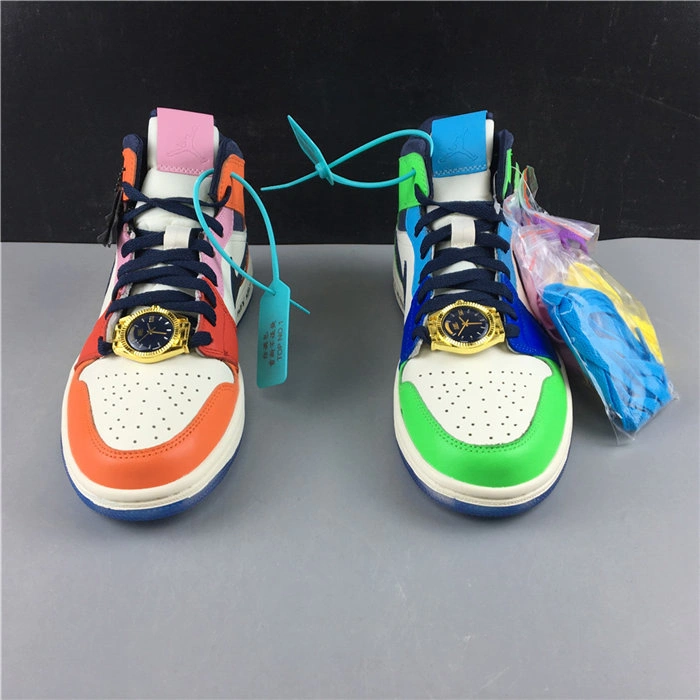 MaikeSneakers Elegant Jordan1 Mid SE Fearless Melody Ehsani CQ7629- 3762
