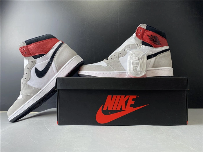 HYPE Jordan1 Retro Light Smoke Grey 555088- Fashionable 3738