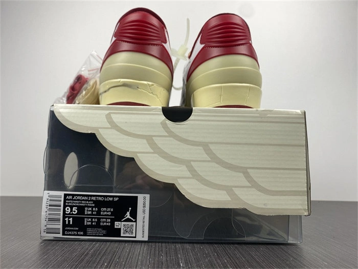 Cheap Palace Jordan2 SP Off-White White Red DJ4375- HighQuality 3789