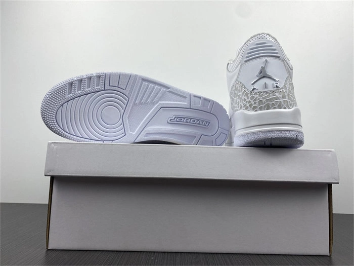 Affordable Affordable ComfortFit Jordan3 Pure White 429487- 3846