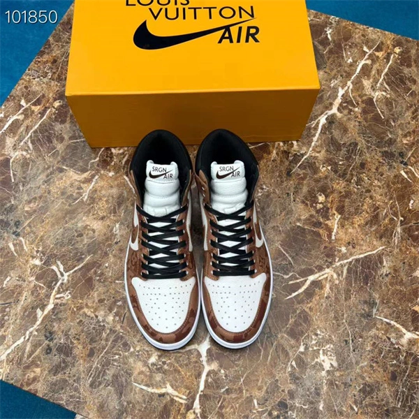Affordable LV x OFF-WHITE x Nike Air Jordan EyeCatching 1977