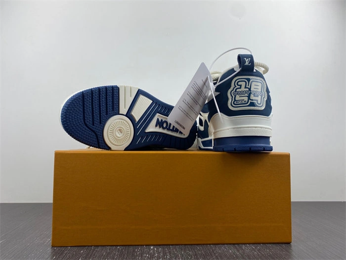 Cheap Husky Luis Vitton LV Skate Sneaker Marine White 1AARRL FastDry 2139