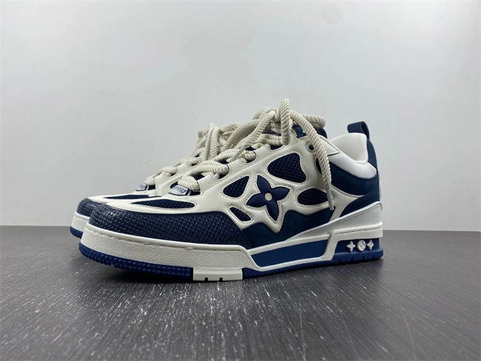 Cheap Husky Luis Vitton LV Skate Sneaker Marine White 1AARRL FastDry 2139