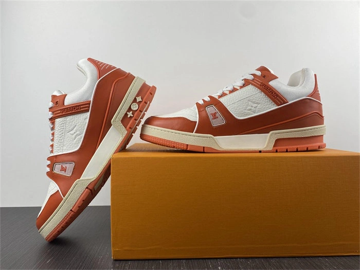 Cheap Husky Luis Vitton LV Trainer Orange 1A811N ZeroBulk 2149