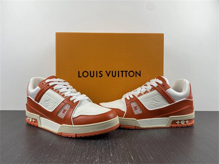Cheap Husky Luis Vitton LV Trainer Orange 1A811N ZeroBulk 2149