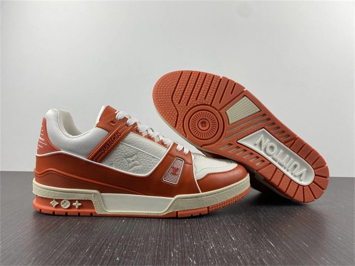 Cheap Husky Luis Vitton LV Trainer Orange 1A811N ZeroBulk 2149