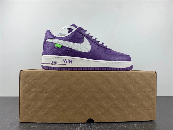 FS CHEAP FastDry Luis Vitton Nike Air Force 1 Low By Purple White 5136