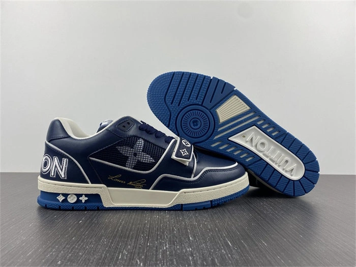 Luis Vitton Trainer Navy Mesh  1A9DEG EasyCare 2155