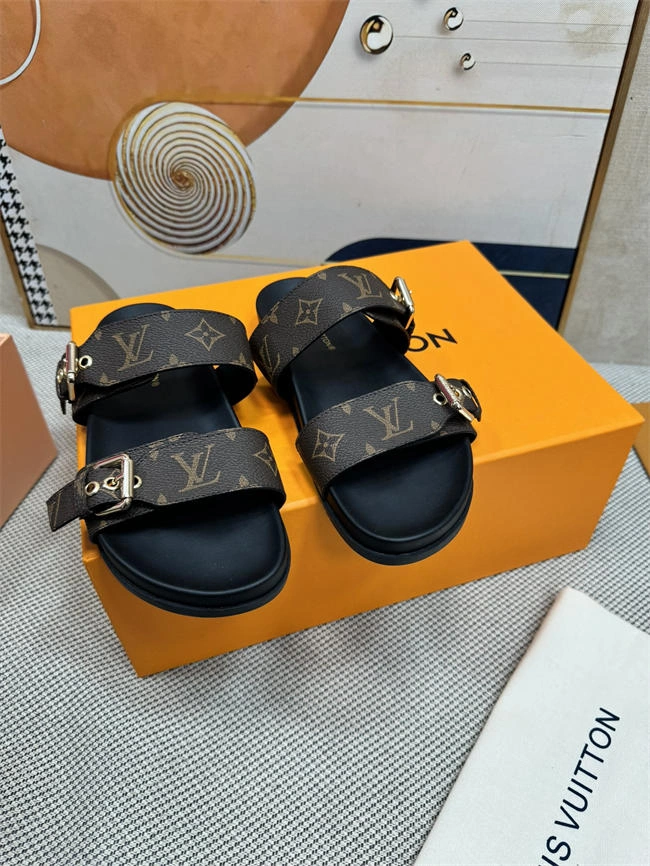 Cheap Hot Lv Slipper Orginal Comfortable 5558