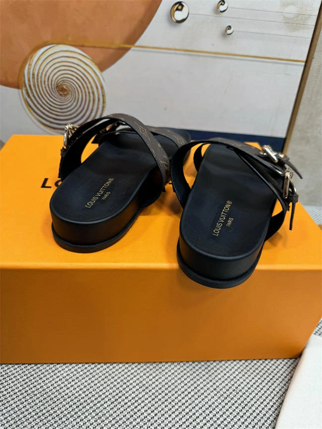 Cheap Hot Lv Slipper Orginal Comfortable 5558